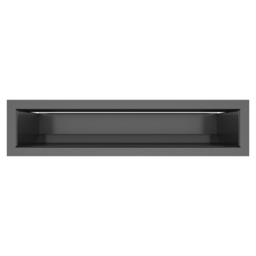 Вентиляционная решетка для камина SAVEN Loft 90*400 mm графитовая