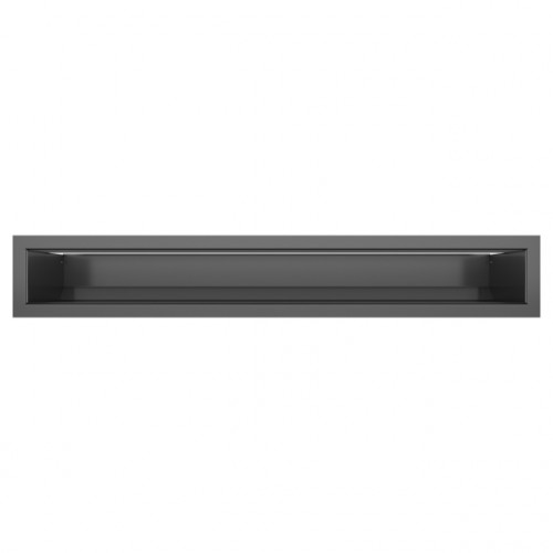 Вентиляционная решетка для камина SAVEN Loft 90*600 mm графитовая
