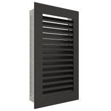 Вентиляційна решітка для каміна SAVEN Hide Vertical 30x17 чорна