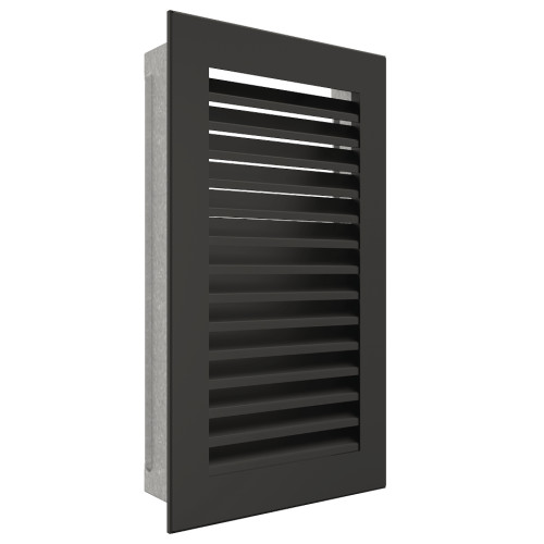 Вентиляційна решітка для каміна SAVEN Hide Vertical 30x17 чорна ➡️ магазин WARMHOUSE Львів