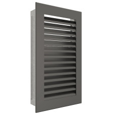 Вентиляционная решетка для камина SAVEN Hide Vertical 30x17 графитовая