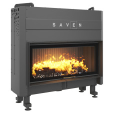 Сталева камінна топка SAVEN Balance Up 110x50 Black (15,0 kW) ECO