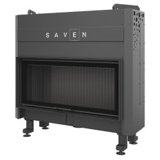 Сталева камінна топка SAVEN Balance Up 110x50 Black (15,0 kW) ECO