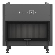 Сталева камінна топка SAVEN Balance Up 110x50 Black (15,0 kW) ECO