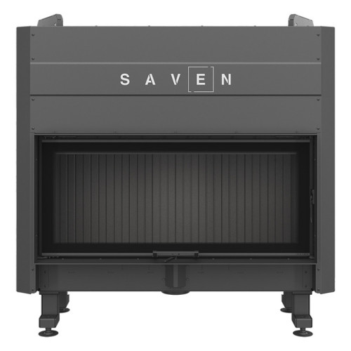 Сталева камінна топка SAVEN Balance Up 110x50 Black (15,0 kW) ECO