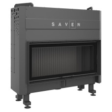 Сталева камінна топка SAVEN Balance Up 110x50 Black (15,0 kW) ECO