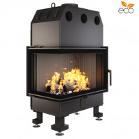Камінна топка кутова SAVEN Energy 75*50*47L Black (15,1 kW) ECO