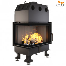 Камінна топка кутова SAVEN Energy 75*50*47L Black (15,1 kW) ECO