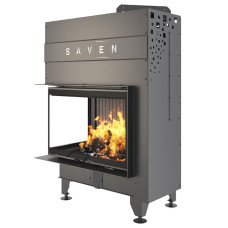 Камінна топка кутова SAVEN Energy Up 75*50*47L Black (15,1 kW) ECO