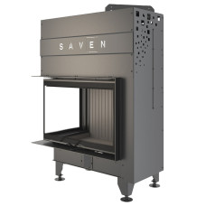 Камінна топка кутова SAVEN Energy Up 75*50*47L Black (15,1 kW) ECO