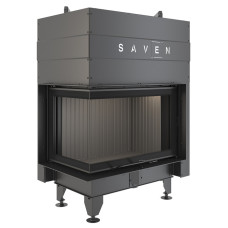 Камінна топка кутова SAVEN Energy Up 75*50*47L Black (15,1 kW) ECO