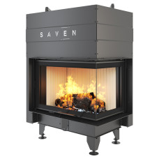 Камінна топка кутова SAVEN Energy Up 75*50*47R (15,1 kW) ECO