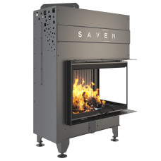 Камінна топка кутова SAVEN Energy Up 75*50*47R Black (15,1 kW) ECO