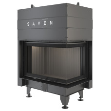 Камінна топка кутова SAVEN Energy Up 75*50*47R Black (15,1 kW) ECO