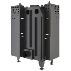Камінна топка кутова SAVEN Energy Up 85*50*47R Black (17 kW) ECO