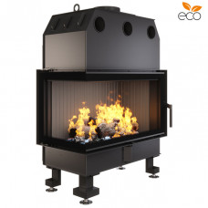 Камінна топка кутова SAVEN Energy 85*50*47L Black (17,0 kW) ECO