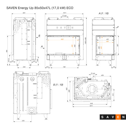 Камінна топка кутова SAVEN Energy Up 85х50х47L Black (17 kW) ECO гільйотина ➡️ магазин WARMHOUSE Львів Камінна топка кутова SAVEN Energy Up 85х50х47L Black (17 kW) ECO гільйотина ➡️ магазин WARMHOUSE Львів