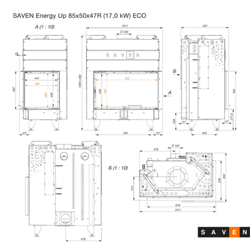 Камінна топка кутова SAVEN Energy Up 85х50х47R Black (17 kW) ECO гільйотина ➡️ магазин WARMHOUSE Львів Камінна топка кутова SAVEN Energy Up 85х50х47R Black (17 kW) ECO гільйотина ➡️ магазин WARMHOUSE Львів