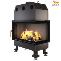 Камінна топка кутова SAVEN Energy 85*50*47R Black (17,0 kW) ECO
