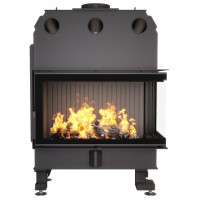Камінна топка кутова SAVEN Energy 85*50*47R Black (17,0 kW) ECO