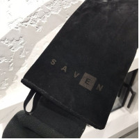 Шкіряна термостійка рукавиця для печей та камінів SAVEN