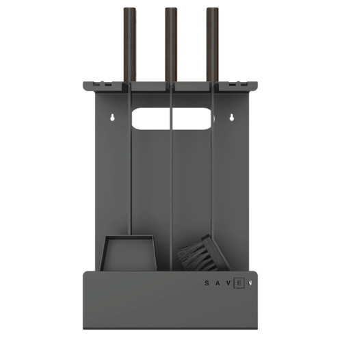 Набір для каміну сучасного стилю Saven Set 3 L black - доступна ціна Набір для каміну сучасного стилю Saven Set 3 L black - доступна ціна