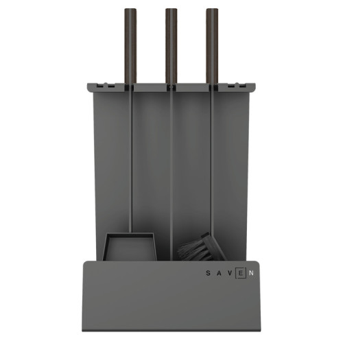 Набір для каміну сучасного стилю Saven Set 4 L black - доступна ціна Набір для каміну сучасного стилю Saven Set 4 L black - доступна ціна