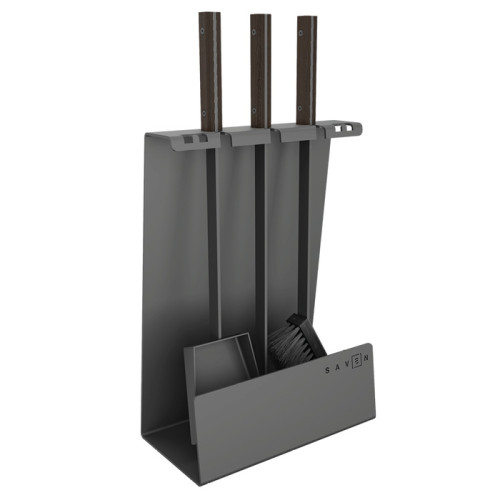 Набір для каміну сучасного стилю Saven Set 4 L black - доступна ціна