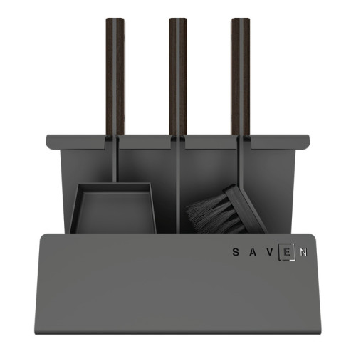 Набір для каміну сучасний стиль Saven Set 2 S black Набір для каміну сучасний стиль Saven Set 2 S black