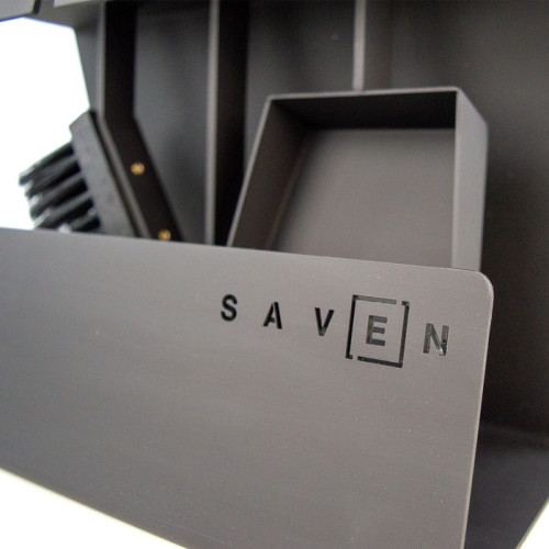 Набір для каміну сучасний стиль Saven Set 2 S black Набір для каміну сучасний стиль Saven Set 2 S black