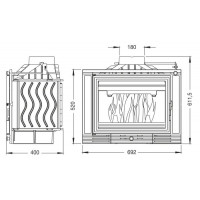 Камінна топка Uniflam 700 ECO з шибером 