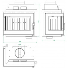 Каминная топка Uniflam 660 Duro S/LBS