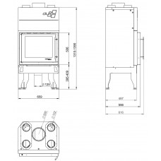 Каминная топка Uniflam 660 Duro 