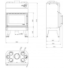 Каминная топка Uniflam 860 Duro