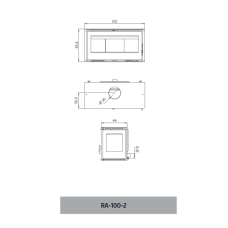 Печь камин Carbel Pie RA-100-2 Thermic (термокерамика) 