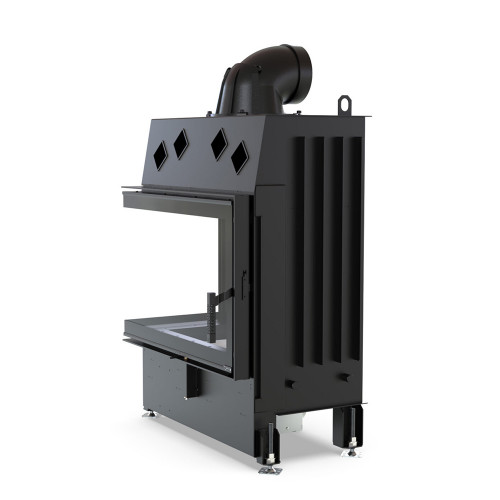 Камінна топка XFire - Corner L 800 Graphite кутове бічне ліве шкло
