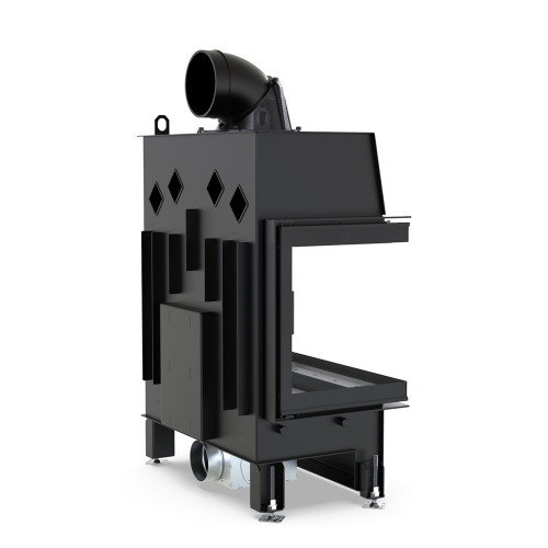 Камінна топка XFire - Corner L 800 Graphite кутове бічне ліве шкло