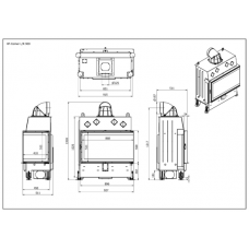 Камінна топка XFire - Corner L 900 