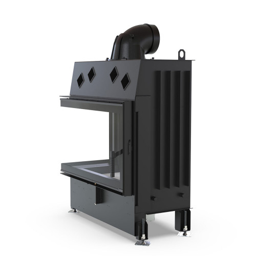 Камінна топка XFire - Corner L 900 кутове шкло ліве