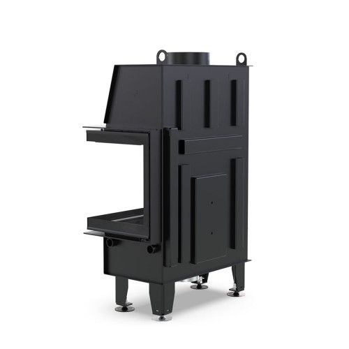 Камінна топка XFire - Corner R 700 Slim Graphite на дрова темна кераміка Камінна топка XFire - Corner R 700 Slim Graphite на дрова темна кераміка
