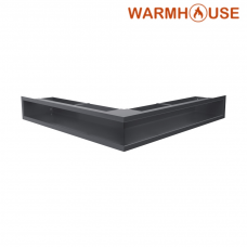 Решетка вентиляционная угловая Luft 560*560*90mm (графитовая)