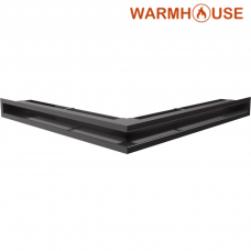 Решетка вентиляционная угловая Luft 560*560*60mm (черная)