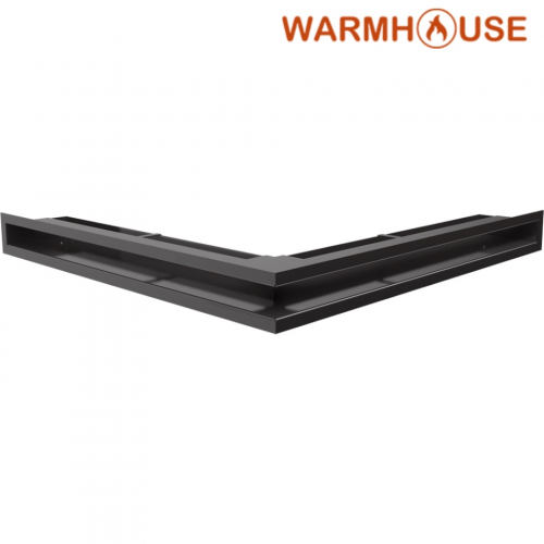 Решітка вентиляційна кутова Luft 560*560*60mm (чорна)