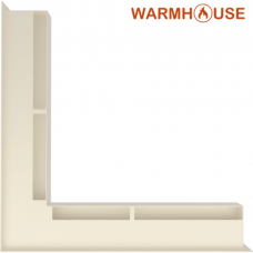Решетка вентиляционная угловая Luft 560*560*60mm (кремовая)