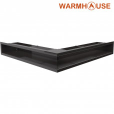 Решетка вентиляционная угловая Luft 560*560*90mm (черная)