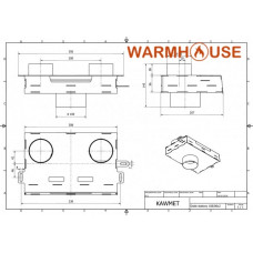 Долот для подачі повітря ззовні в камінну топку KAWMET W17 (12.3kBt - 16.1kBt)