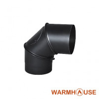 Коліно регульоване димохідне 90° сталь DC01 (2mm) Darco