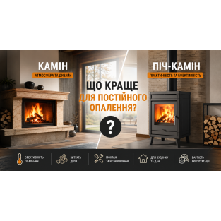 Камін чи піч-камін: що краще для постійного опалення будинку
