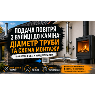 Подача воздуха с улицы к камину: какой диаметр трубы выбрать и как ее проложить