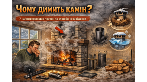Чому димить камін? 7 найпоширеніших причин та способи їх вирішення